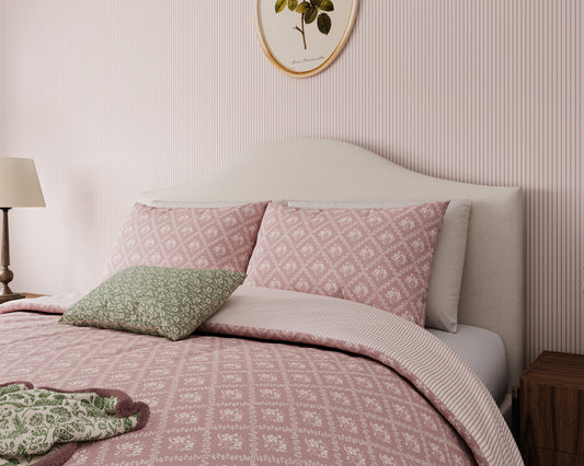 Harvest Moon Meadow Posy Duvet Cover Set - Pink