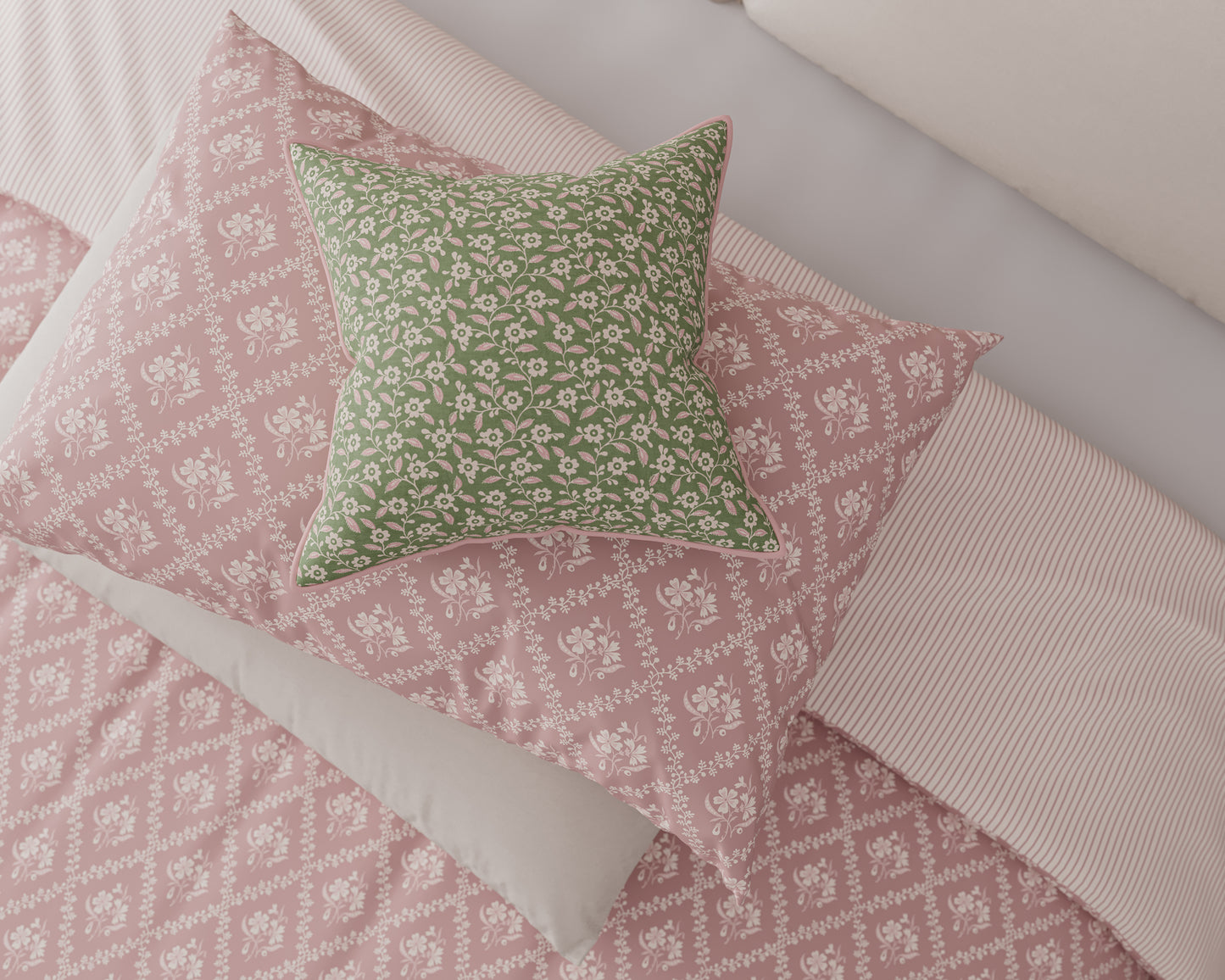 Harvest Moon Meadow Posy Duvet Cover Set - Pink