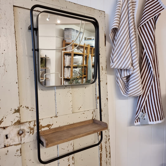 Iron Shelf Mirror