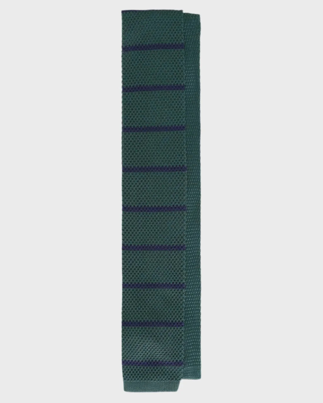 Spirit Knitted Stripe Tie - Polyester (Green)
