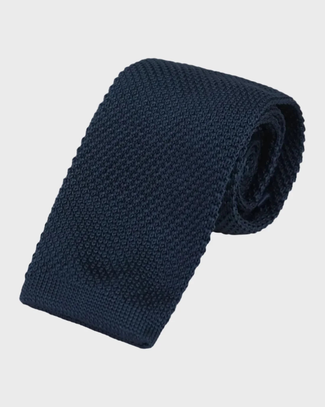 Spirit Knitted Stripe Tie - Polyester (Navy)