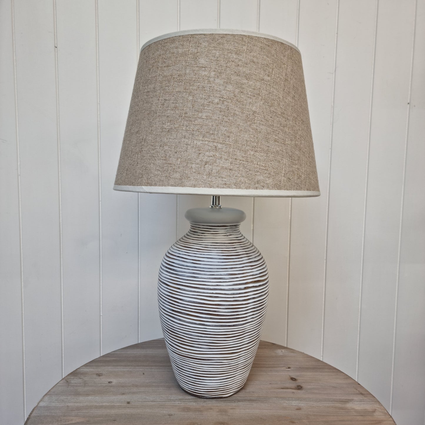 White Washed Lamp