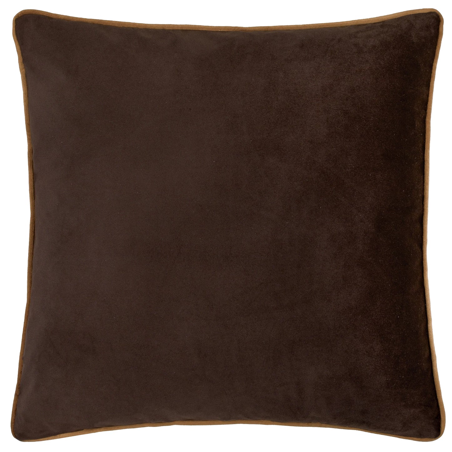 Meridian Velvet Cushion Cover - Chocolate/Caramel