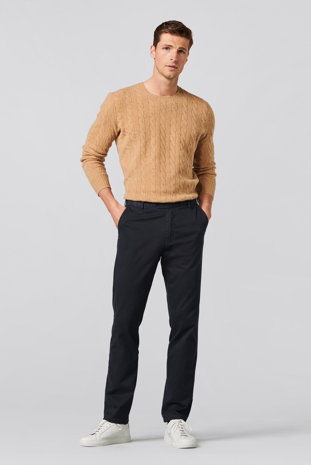 Meyer Trousers - Oslo - Modern Fit - Marine Blue (9-316/18)