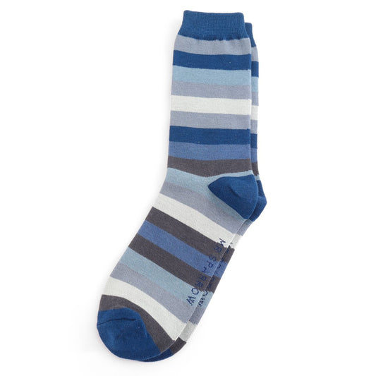 Mr Sparrow Striped Socks - Navy