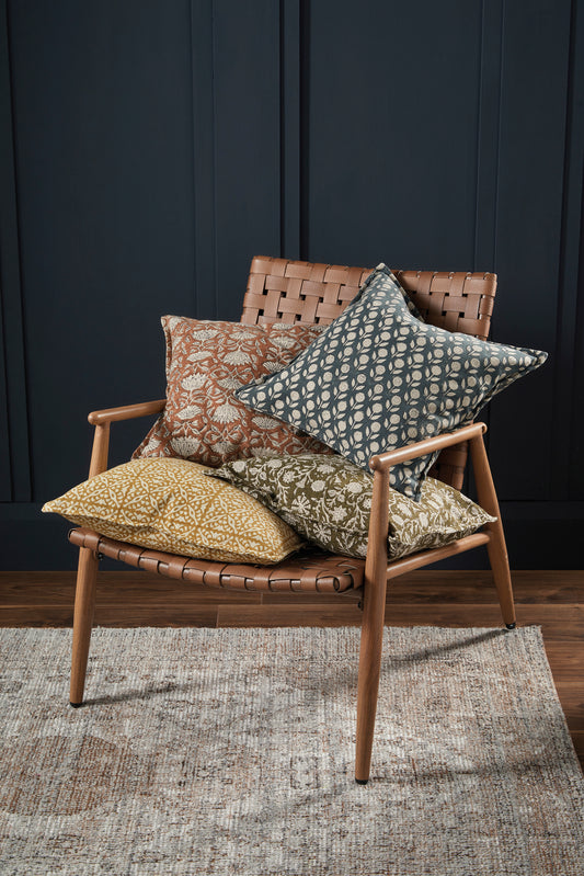 Martta Handblock Print Cushion Cover