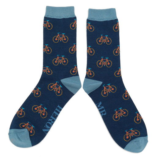 Mr Heron Cycling Socks - Navy