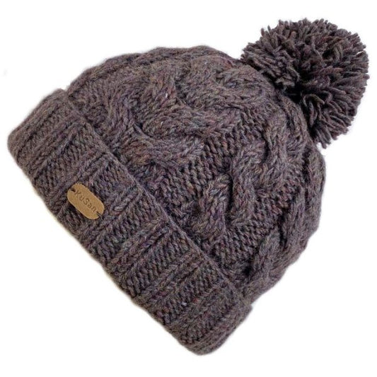 Kusan Cable Bobble Hat - Grey