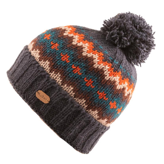 Kusan Bobble Hat - Navy