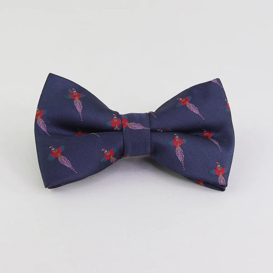 Pheasant Bow Tie - Navy