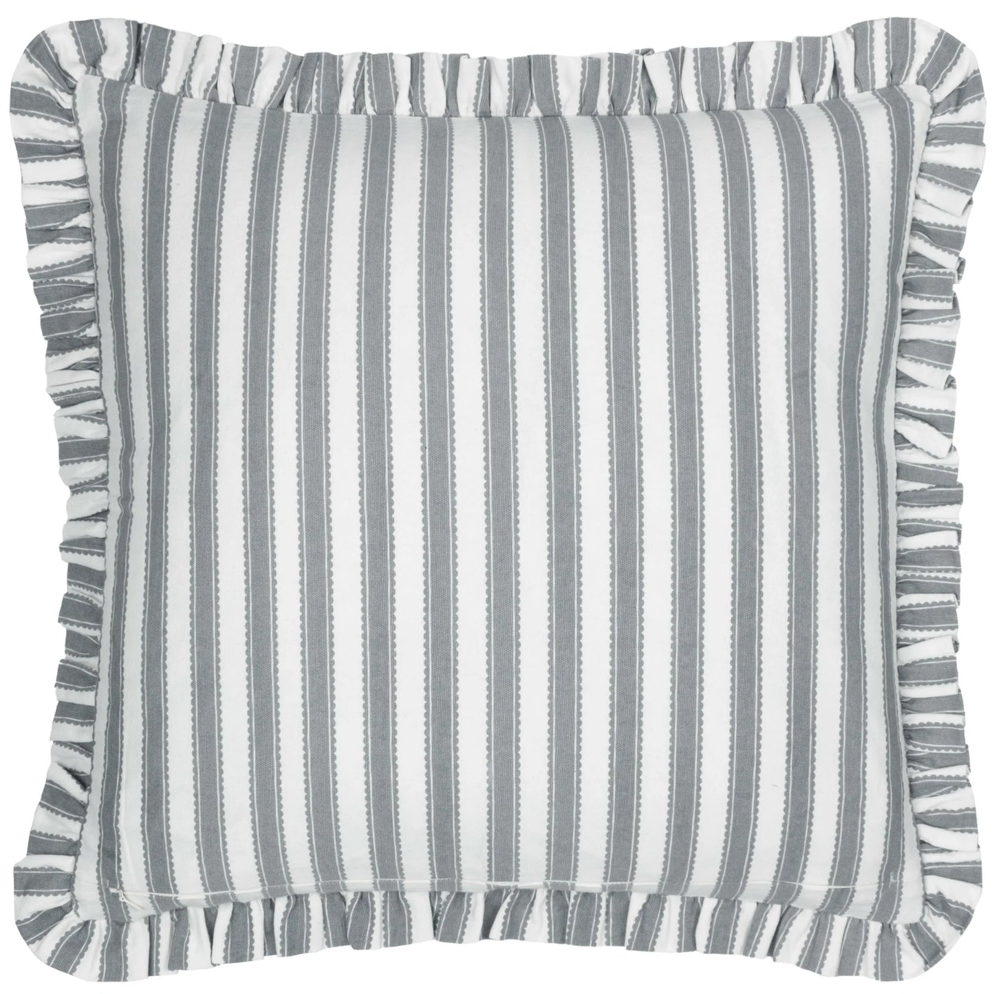 Sessile Leaf Ruffle Cushion Cover - Flax (50 x 50cm)