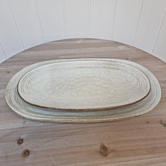 Stoneware Oval Plate