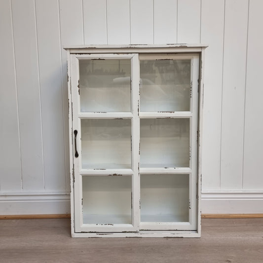 Cabinet for Wall with Sliding Doors - Antique Cream
