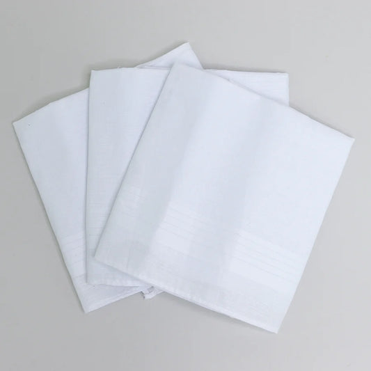 Sophos Handkerchiefs - Plain White (Pack of 3)