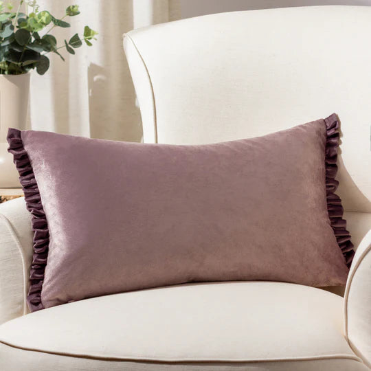 Tilly Velvet Reversible Cushion - Heather/Smoke