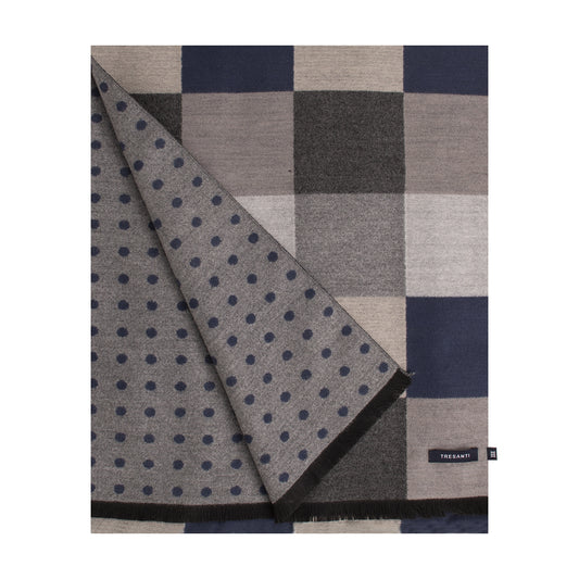 Tresanti Scarf - Stevens - Double Face Viscose - Signature Block - Anthracite
