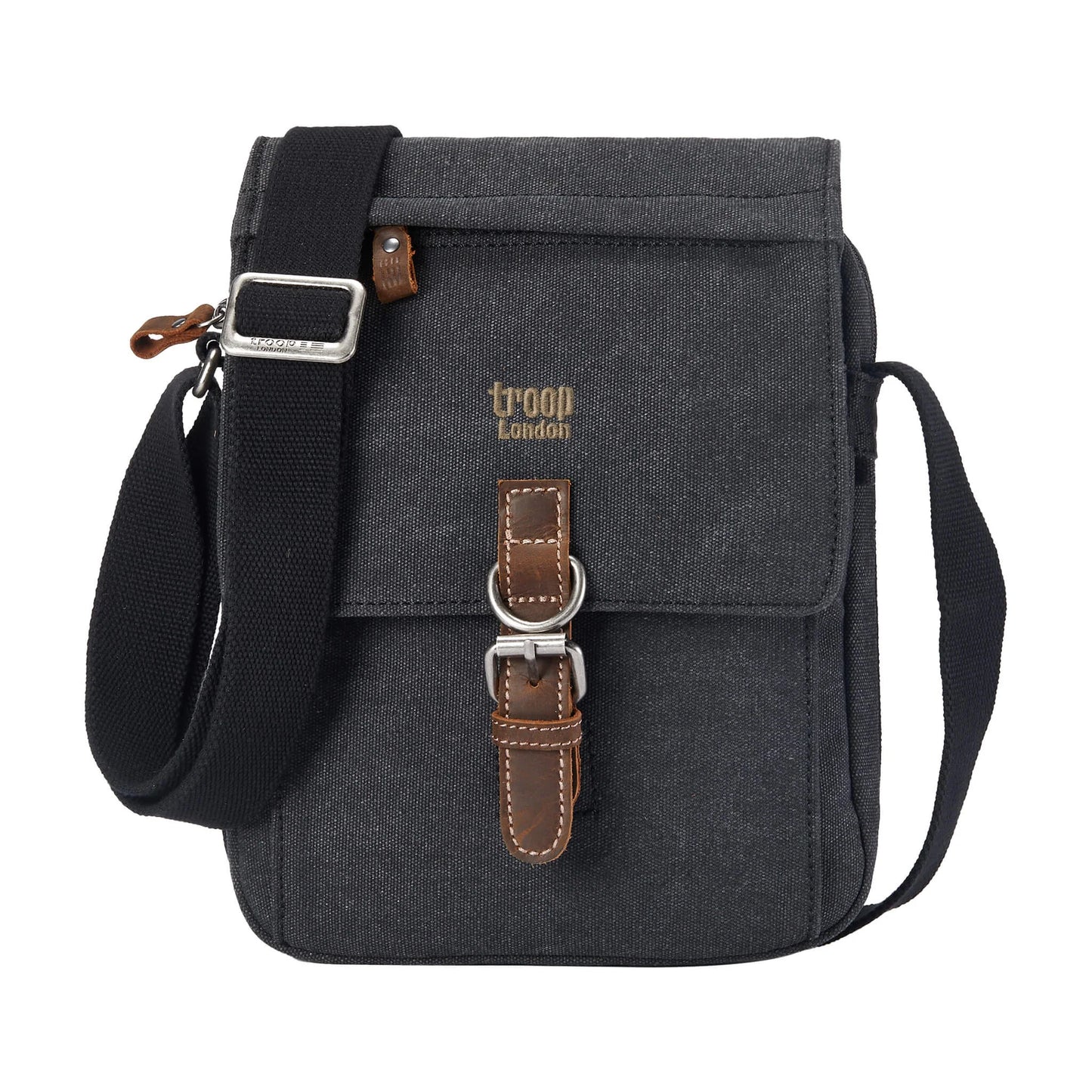 Troop Across Body Bag (TRP0211) - Black (Stone Washed)