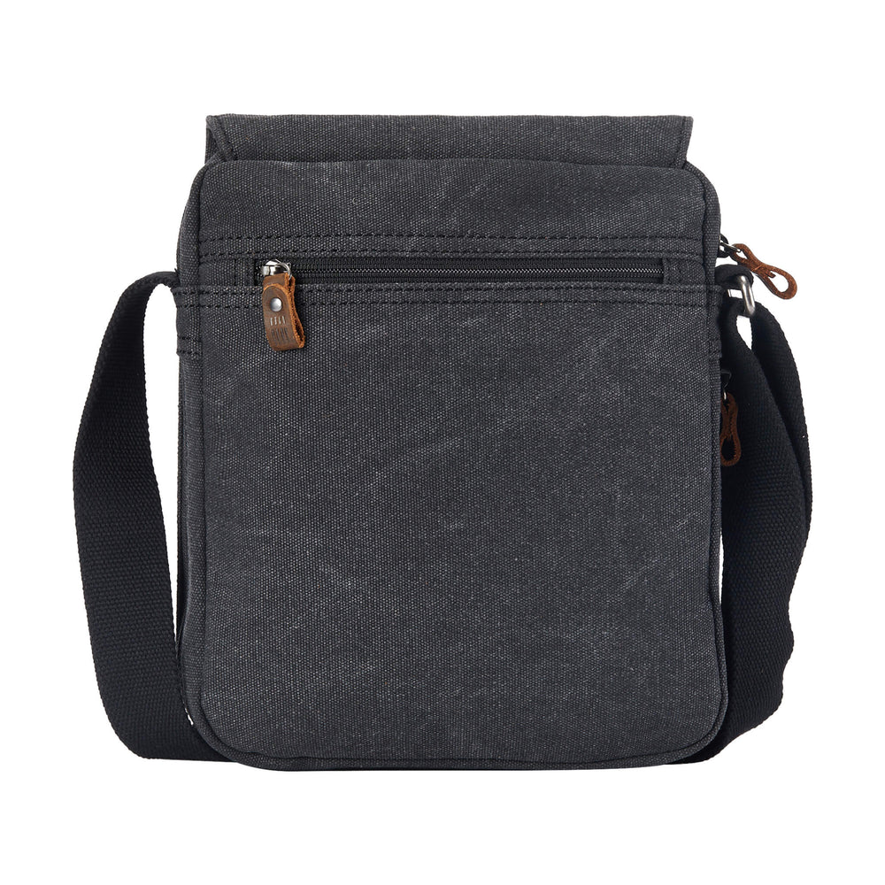 Troop Across Body Bag (TRP0211) - Black (Stone Washed)