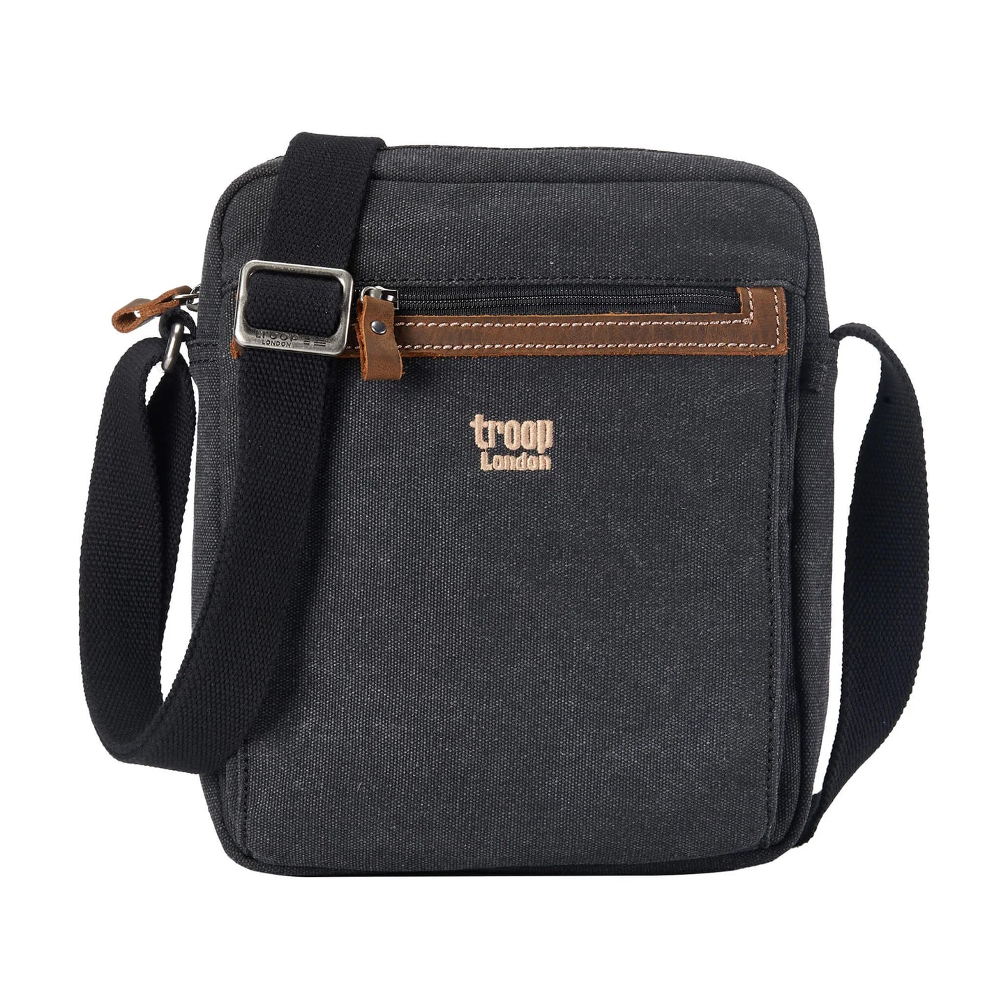 Troop Across Body Bag (TRP0218) - Black (Stone Washed)