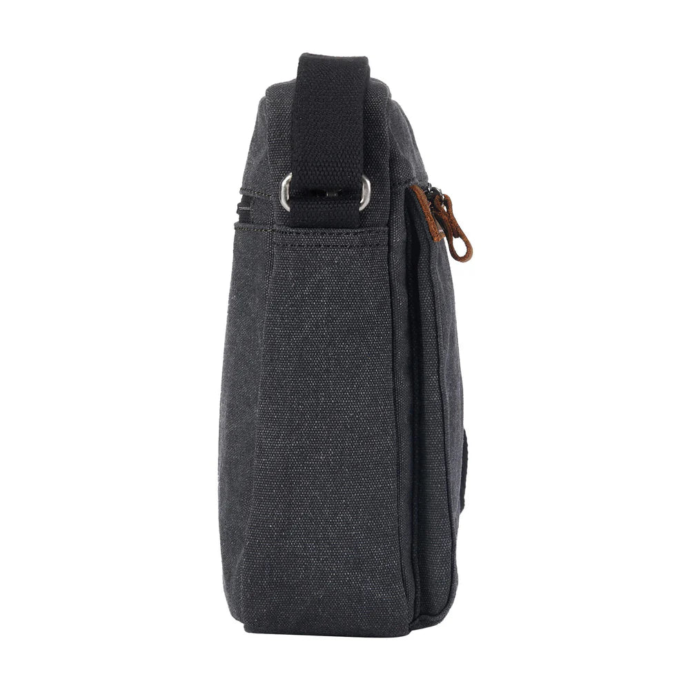 Troop Across Body Bag (TRP0218) - Black (Stone Washed)