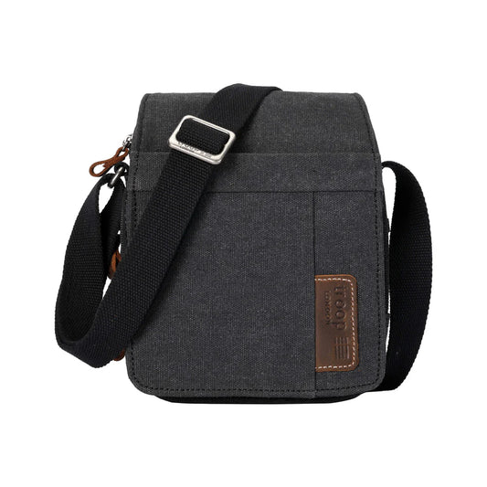 Troop Across Body Bag (TRP0220) - Black (Stone Washed)