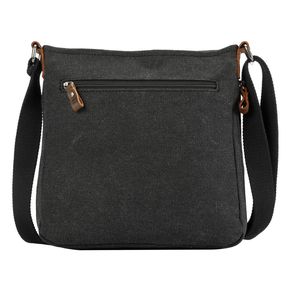Troop Across Body Bag (TRP0237) - Black (Stone Washed)