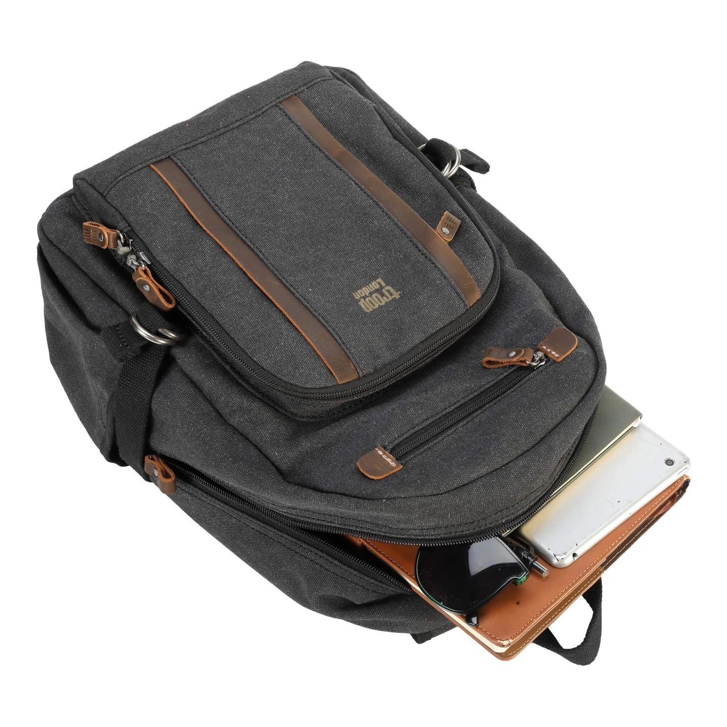 Troop Backpack (TRP0256) - Black (Stone Washed)