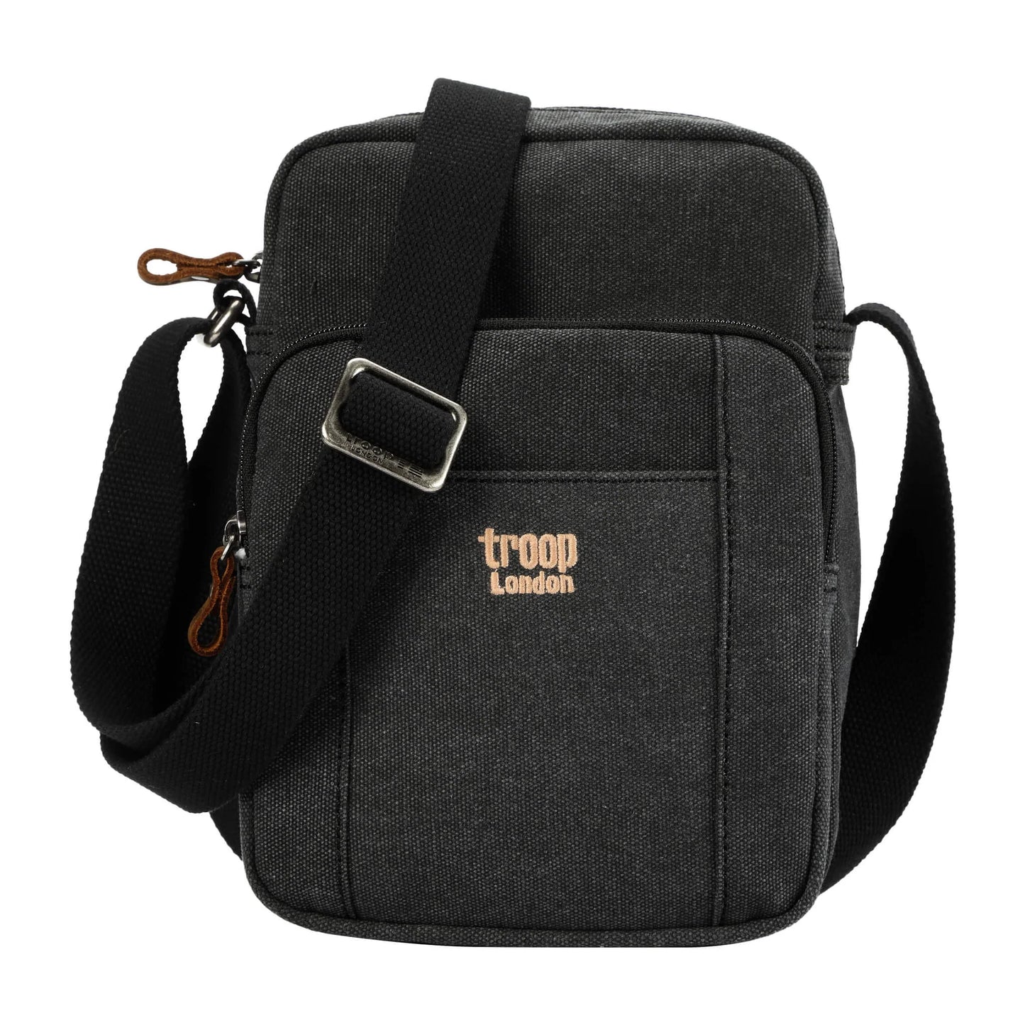 Troop Across Body Bag (TRP0370) - Black (Stone Washed)