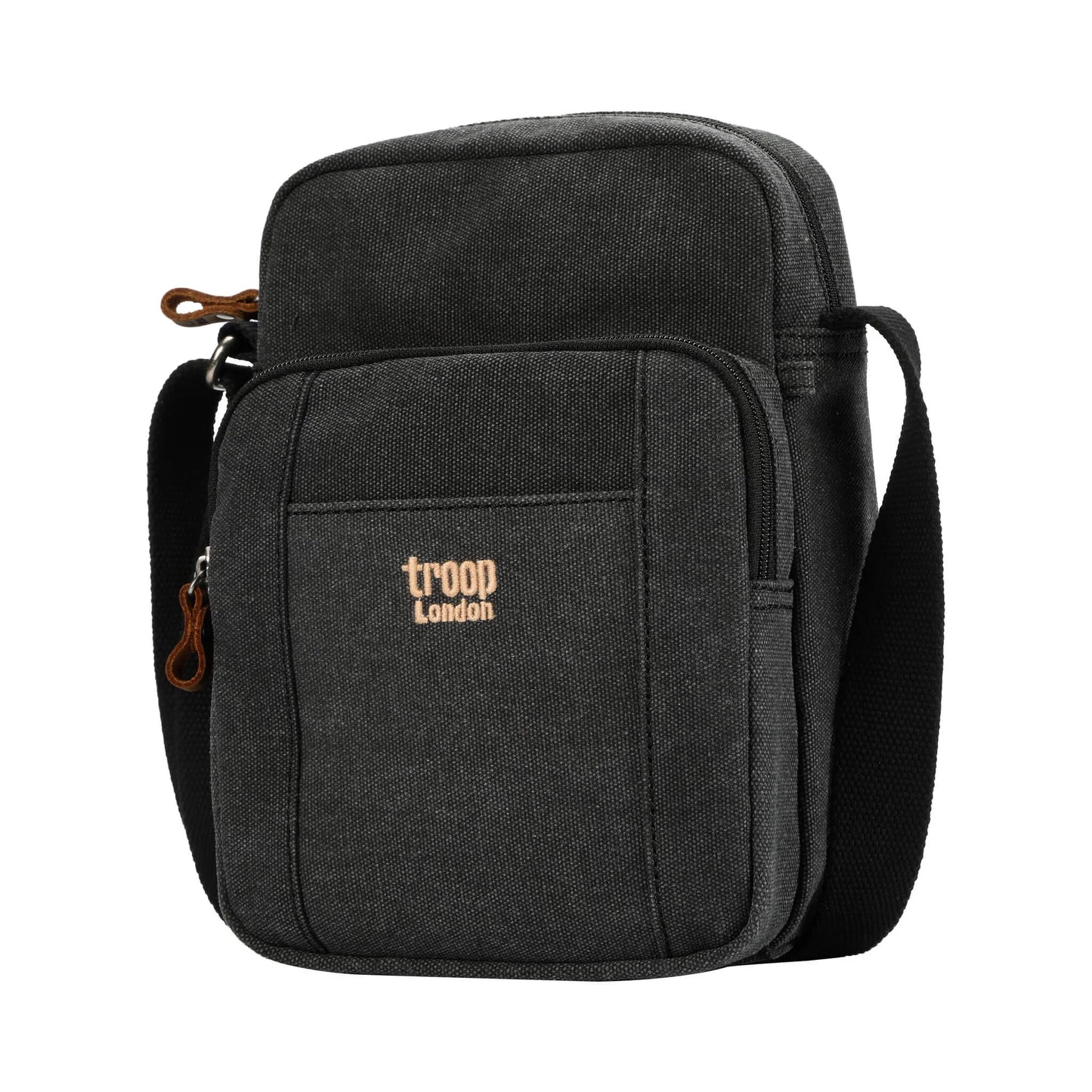 Troop Across Body Bag (TRP0370) - Black (Stone Washed)