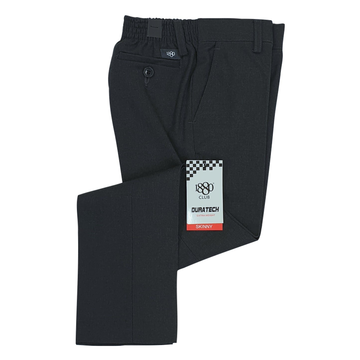 1880 Club 'Karl' Skinny Fit Trousers - Grey (Boys')