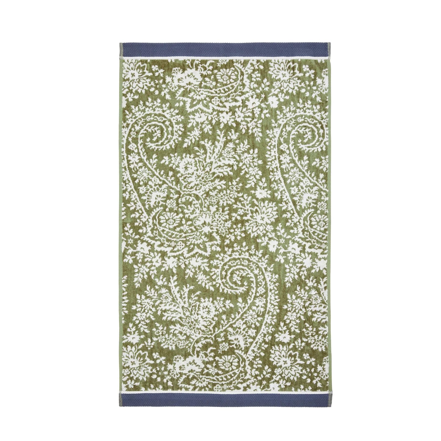 Elara Towel - Sage Green/White