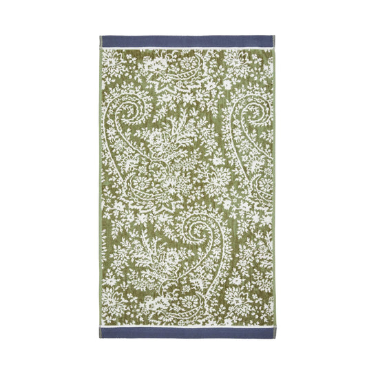 Elara Towel - Sage Green/White