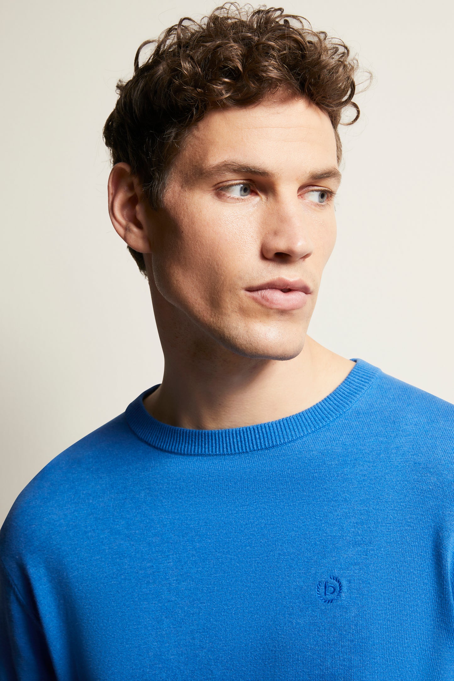 Bugatti Round Neck Knitwear - Blue