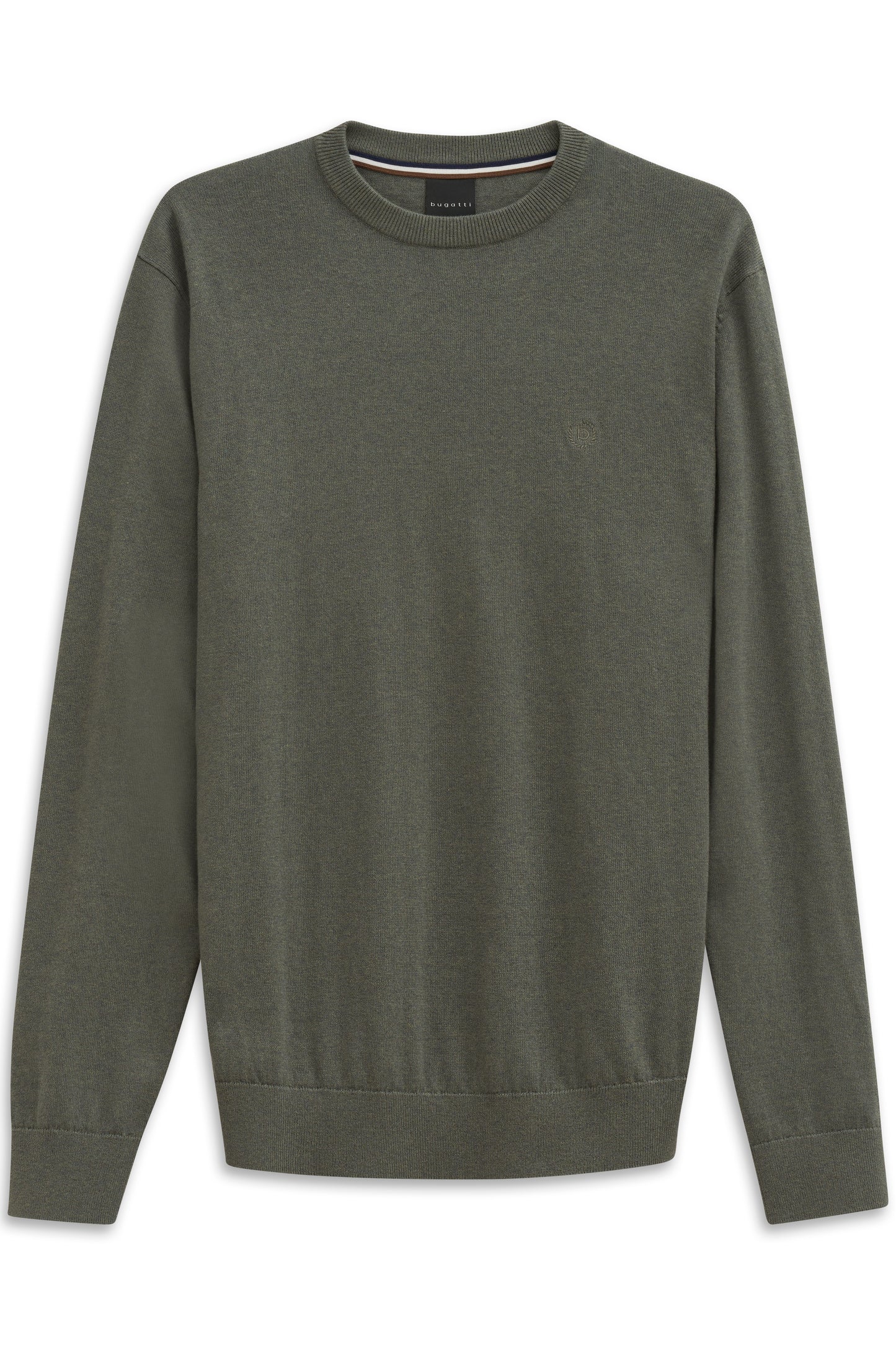 Bugatti Round Neck Knitwear - Moss Green