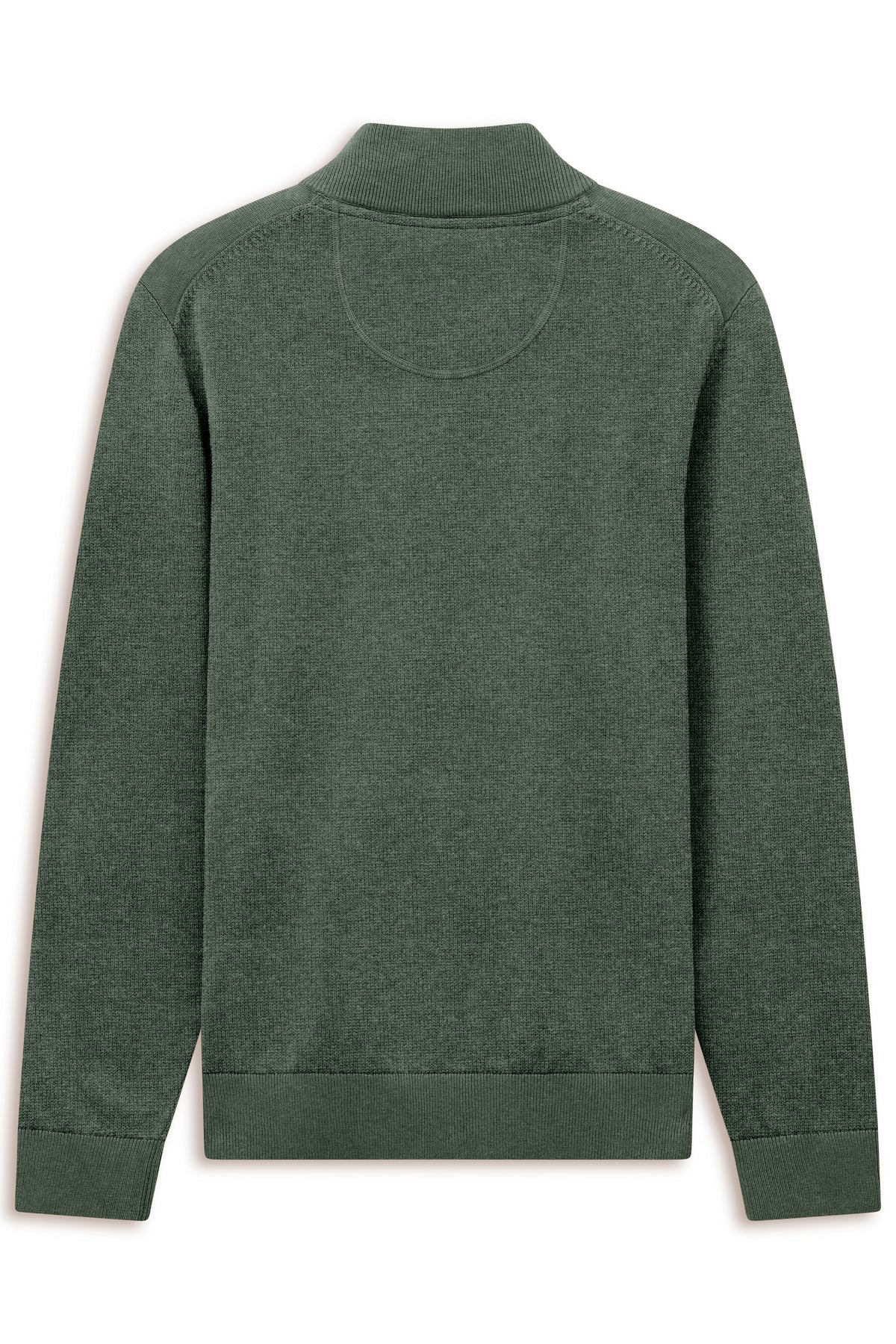 Bugatti Quarter Zip Knitwear - Fir Green