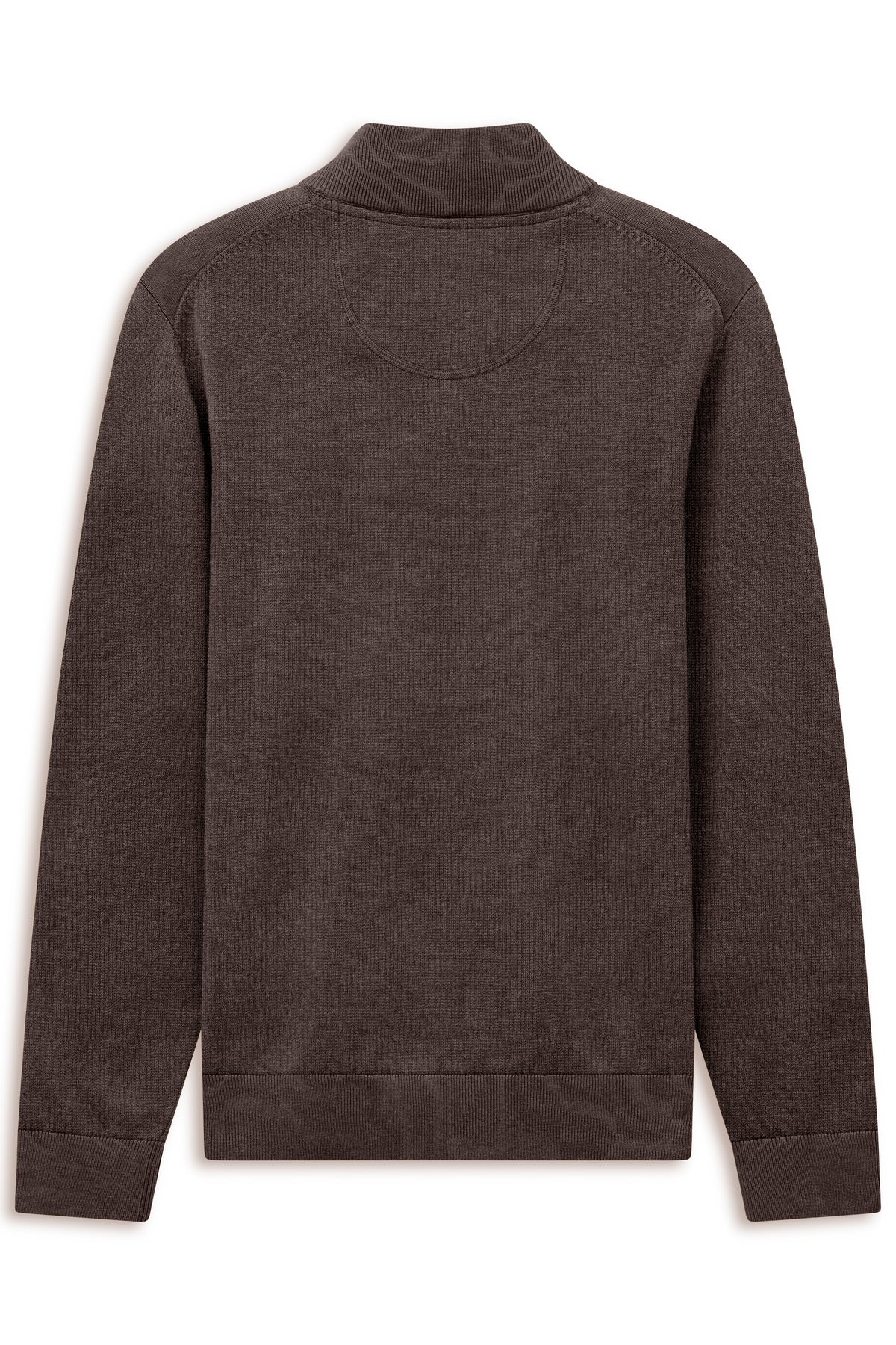 Bugatti Quarter Zip Knitwear - Mocha