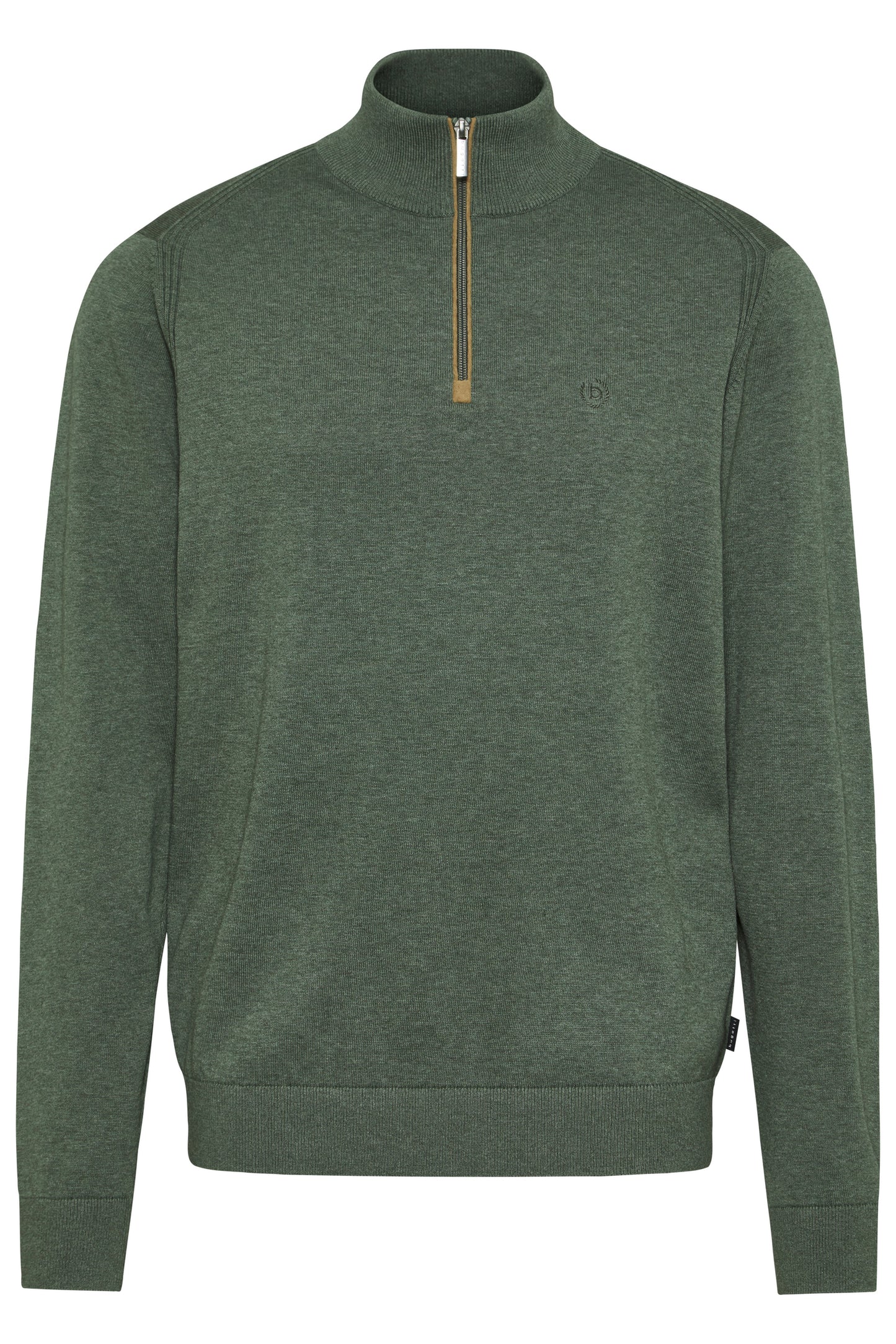 Bugatti Quarter Zip Knitwear - Green