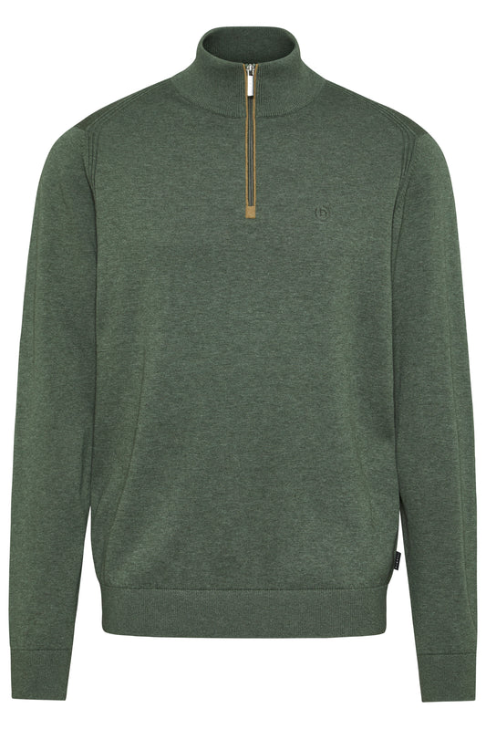 Bugatti Quarter Zip Knitwear - Green