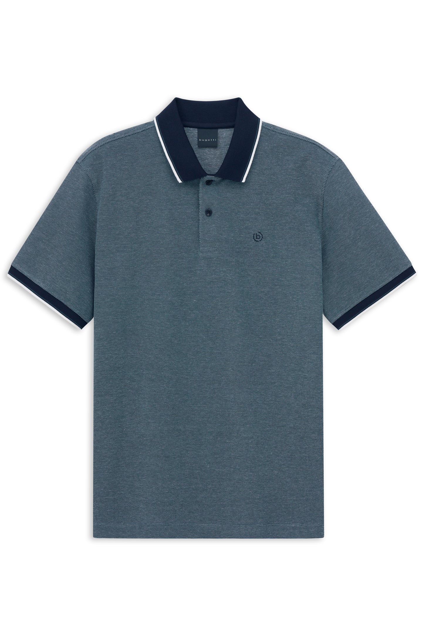 Bugatti Polo Shirt - Navy Collar