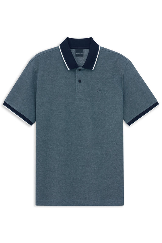 Bugatti Polo Shirt - Navy Collar