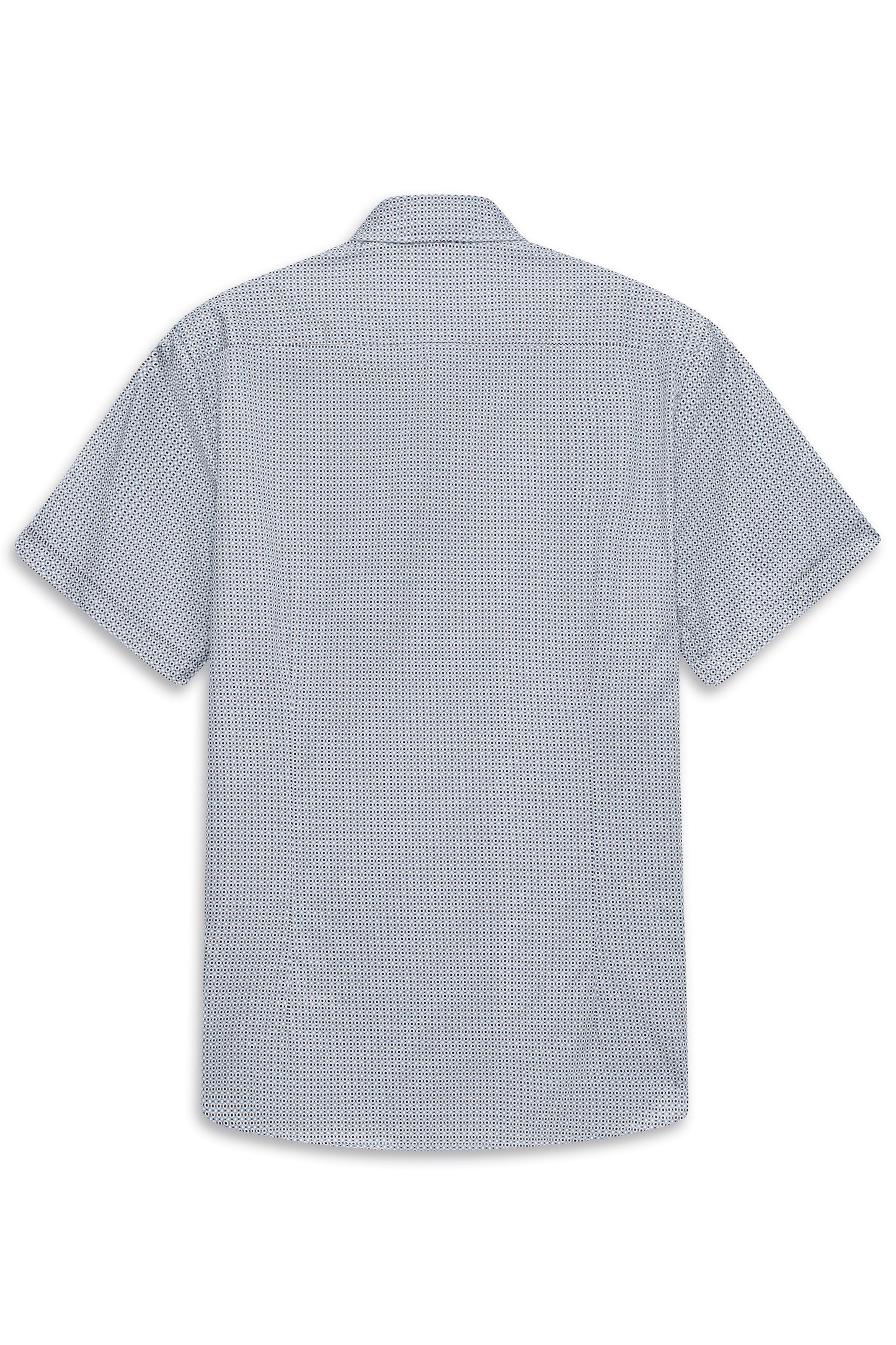 Bugatti Short Sleeve Shirt - Light Blue Circles