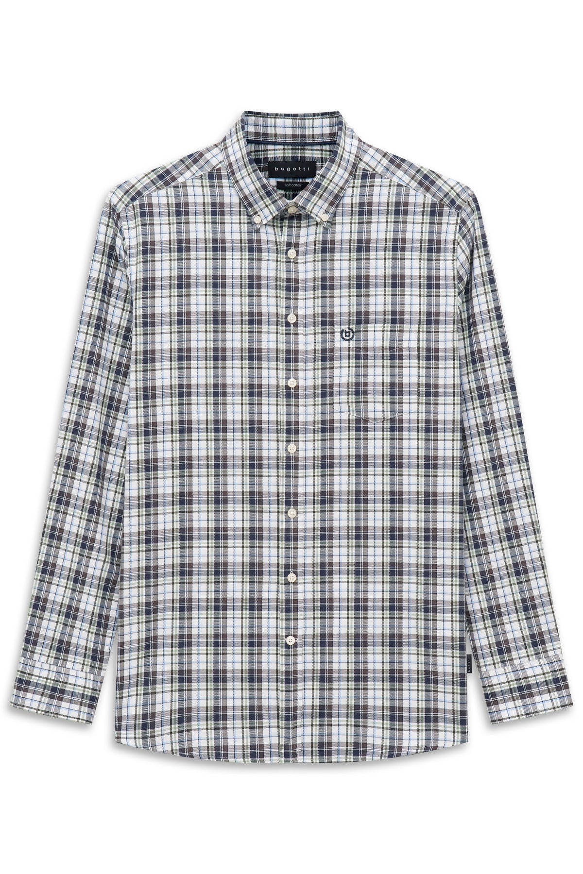 Bugatti Shirt - Navy Check