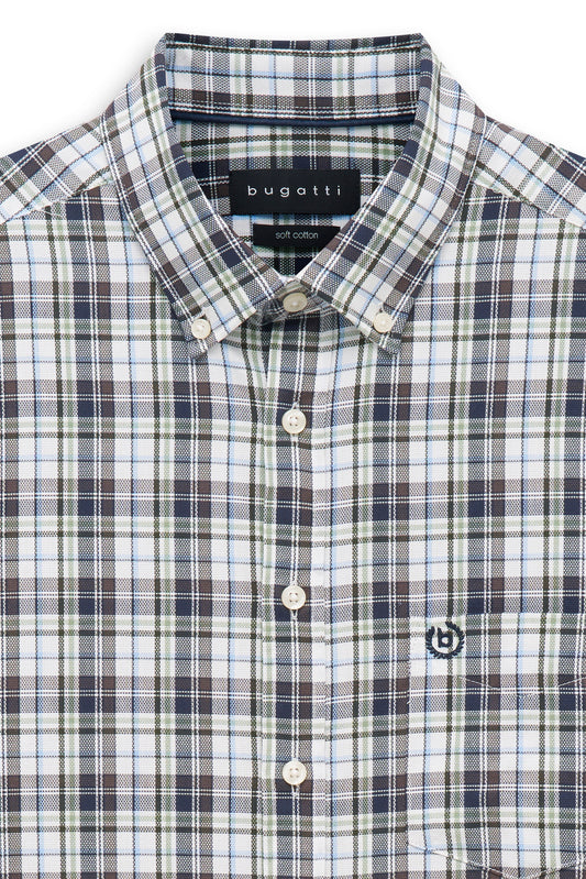 Bugatti Shirt - Navy Check
