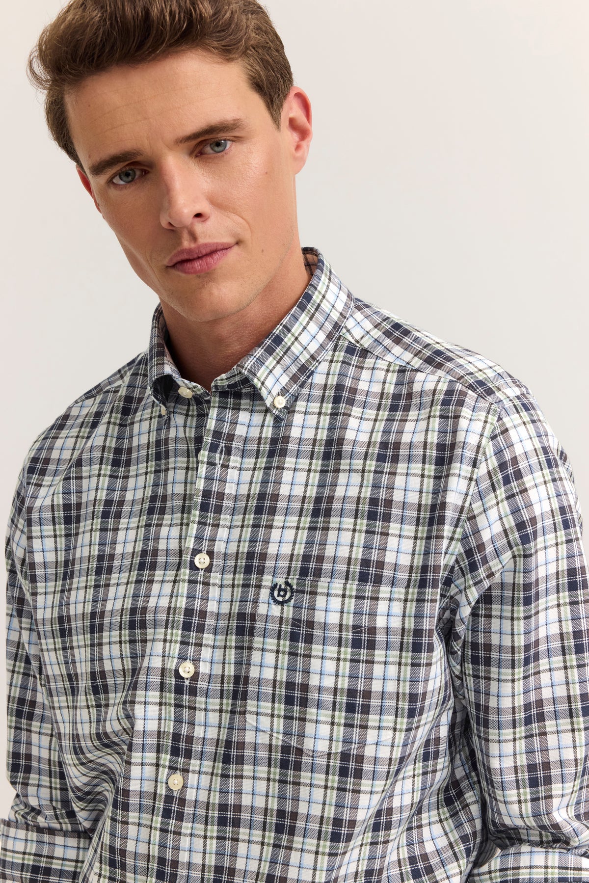 Bugatti Shirt - Navy Check