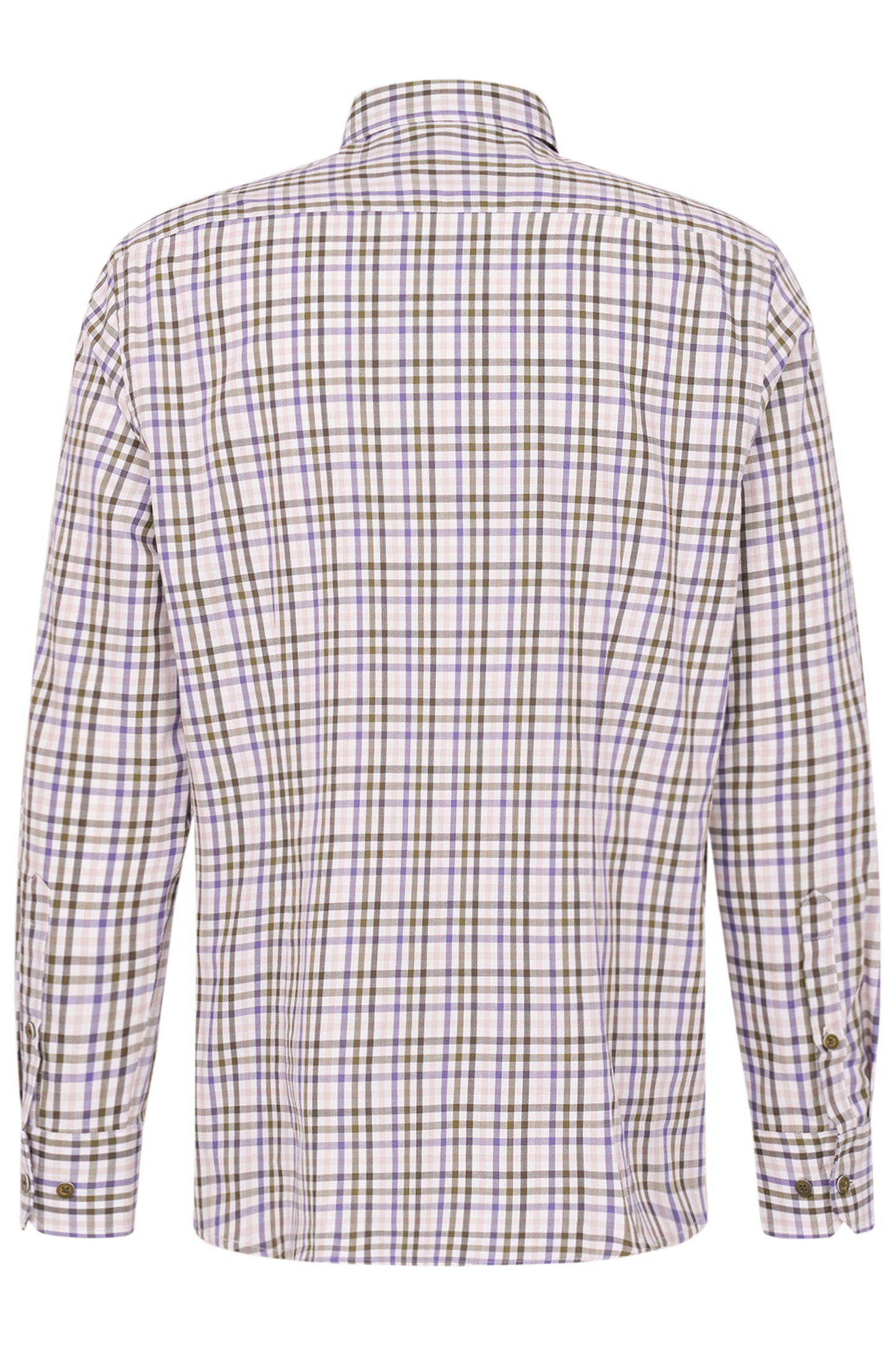 Bugatti Casual Shirt - Green/purple check