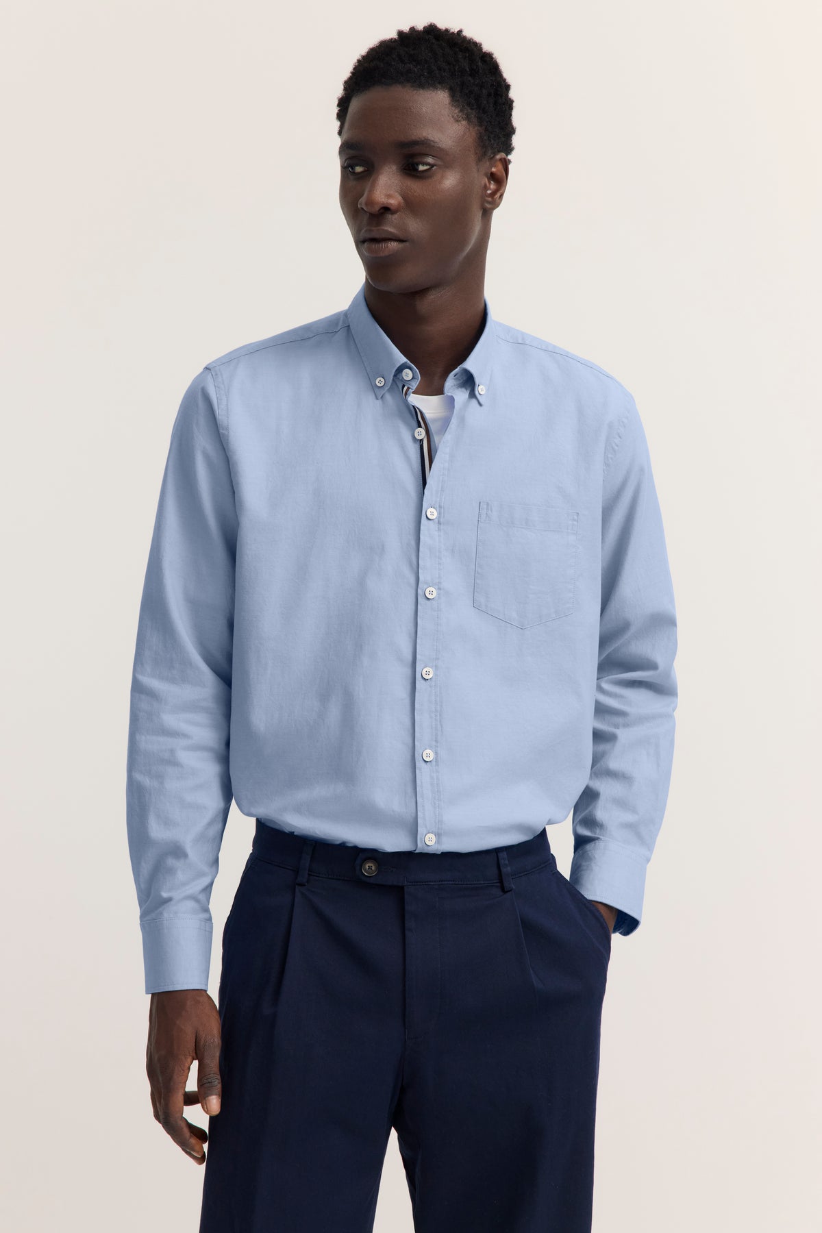Bugatti Shirt - Plain Blue