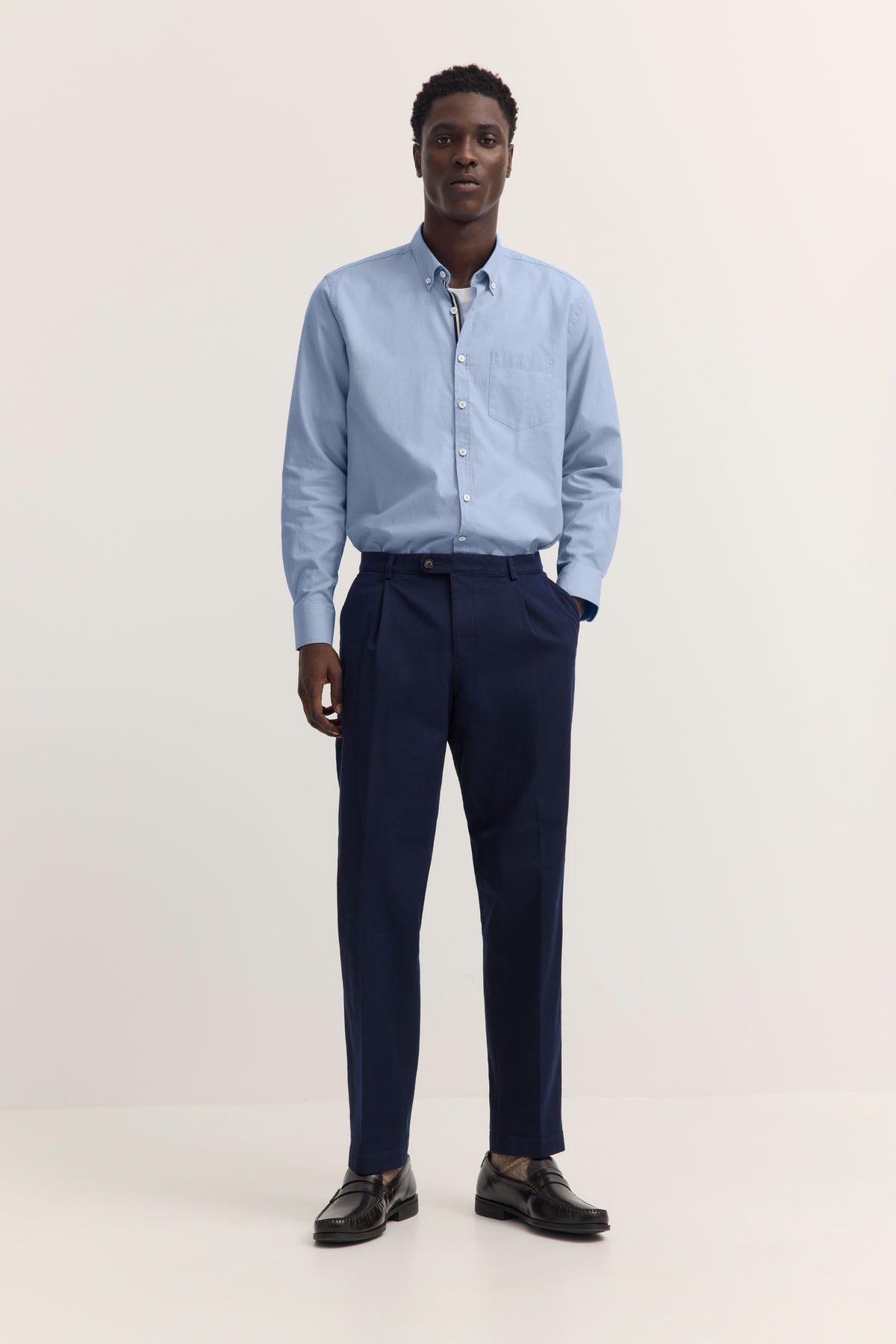 Bugatti Shirt - Plain Blue