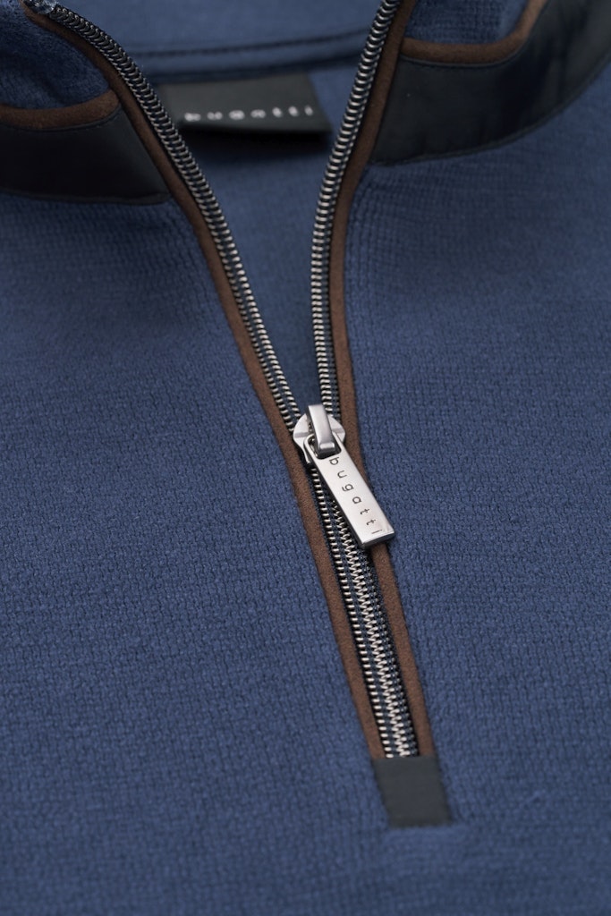 Bugatti Quarter Zip Sweatshirt - Blue