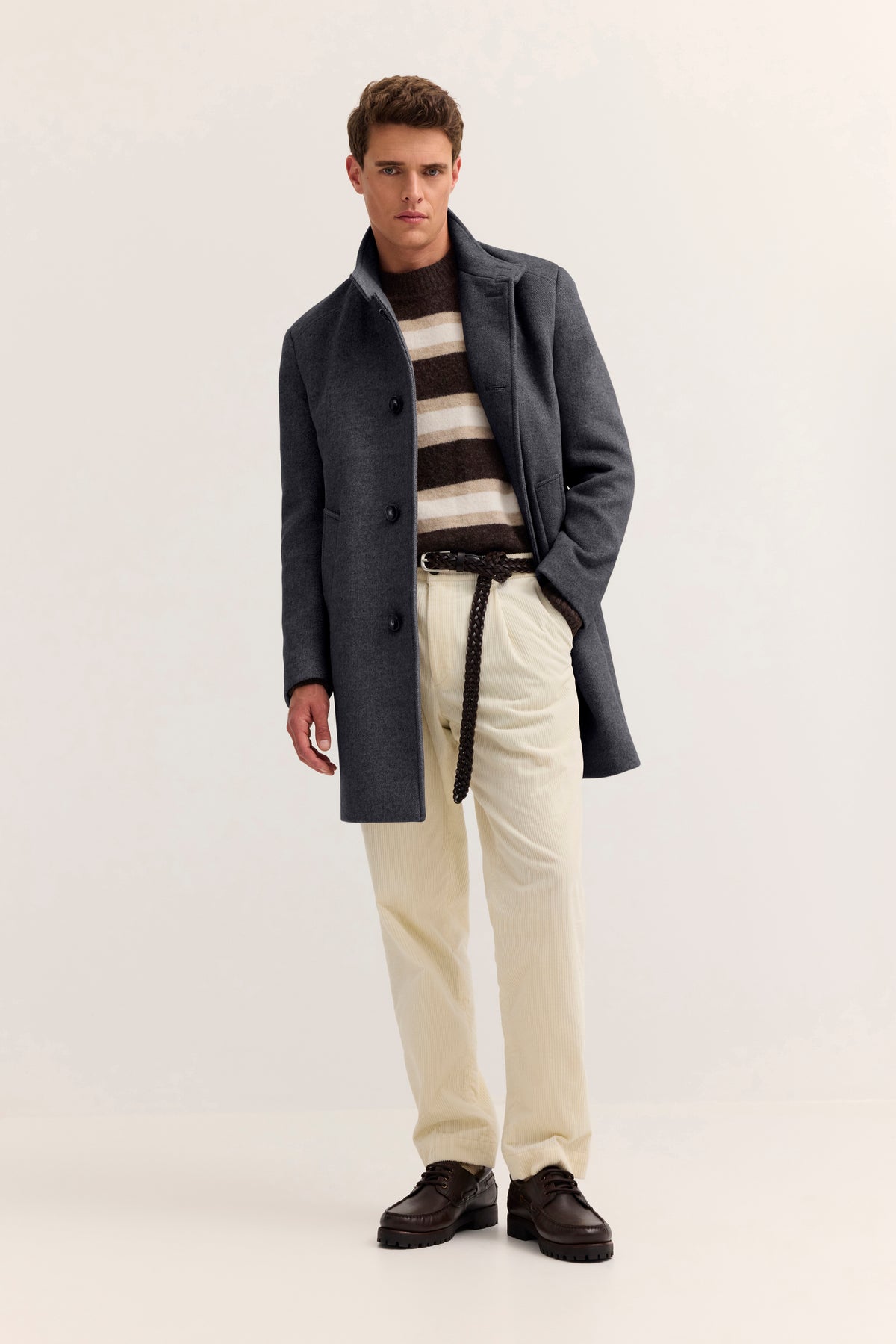 Bugatti Wool Coat - Navy