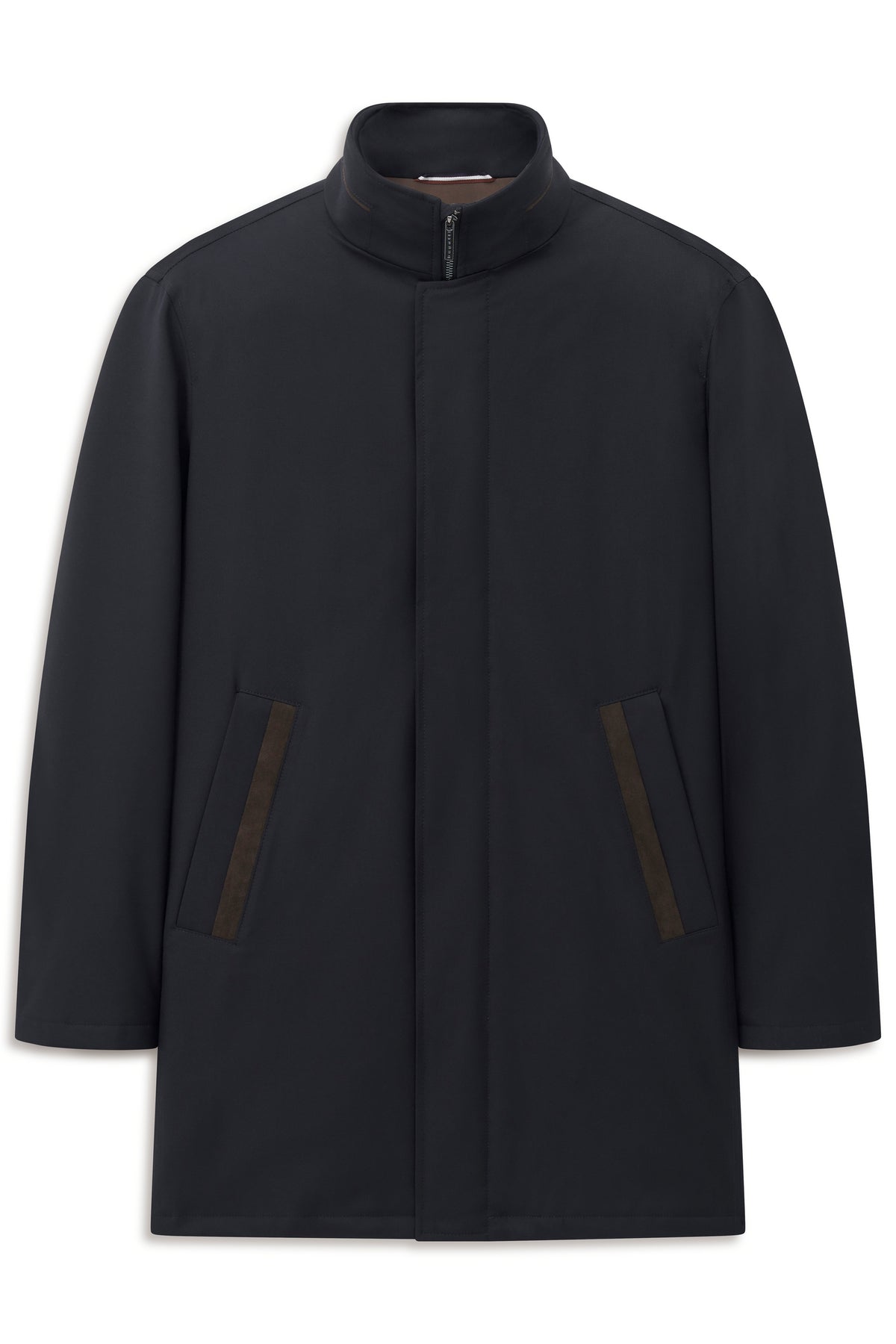 Bugatti Coat - Navy/Brown